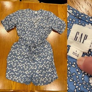 GAP Blue Floral Romper